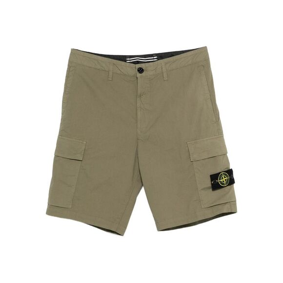 Stone Island Green Shorts - Cargo Shorts Men